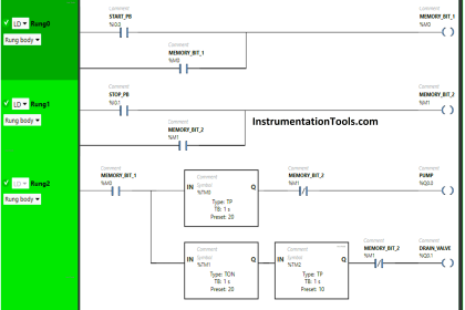 PLC Programming for Pumping and Draining System