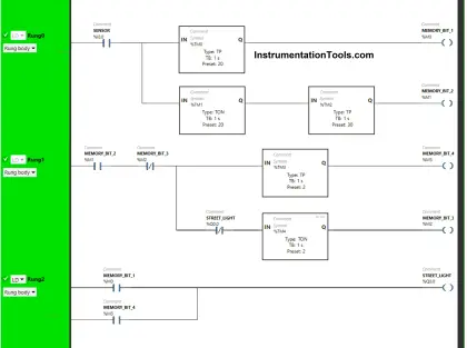 Motion Detection based Street Light PLC Logic Solution