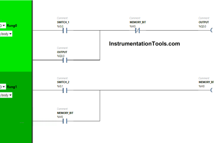 PLC Program for 2 Push buttons to Control 1 Output