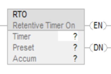 Retentive Timer (RTO)
