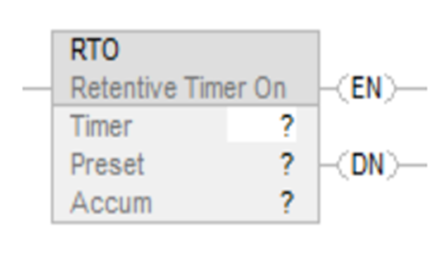 Retentive Timer (RTO)