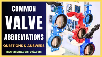 Common Valve Abbreviations