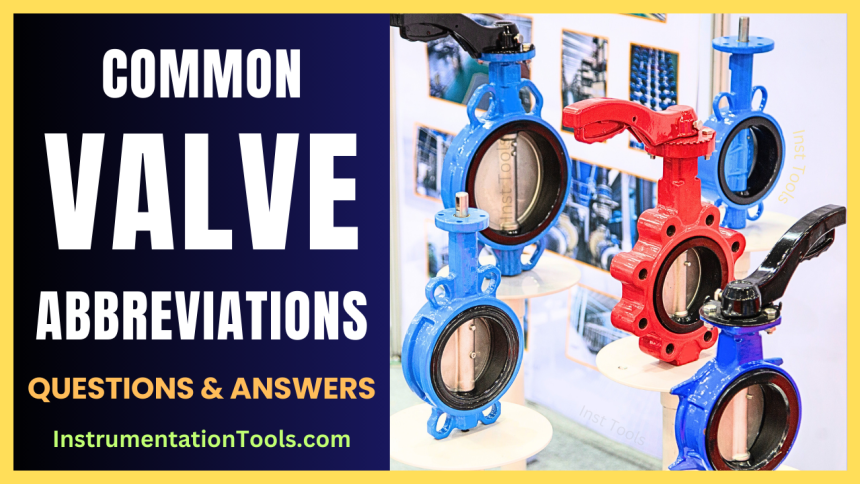 Common Valve Abbreviations