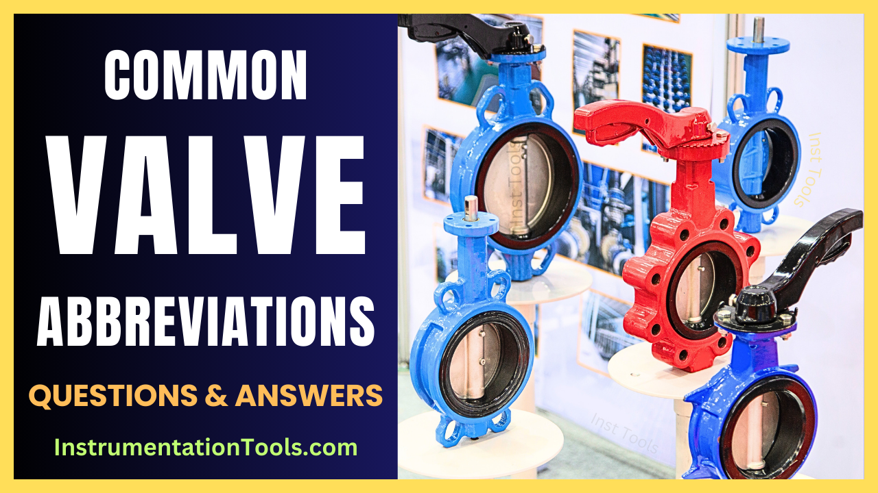 Common Valve Abbreviations