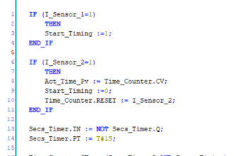 Structured Text PLC Program for Measuring Event Duration