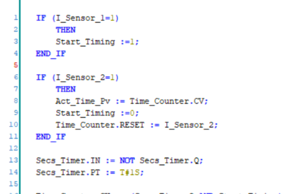 Structured Text PLC Program for Measuring Event Duration