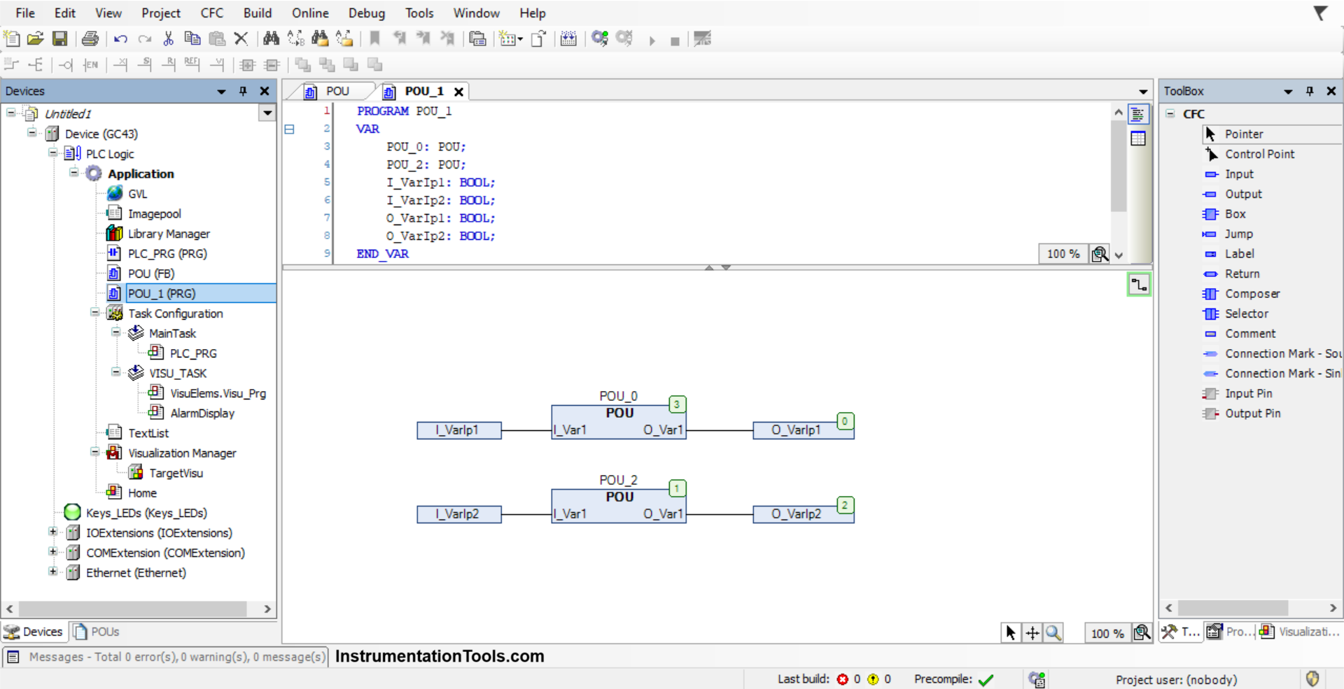 Function block development in Codesys