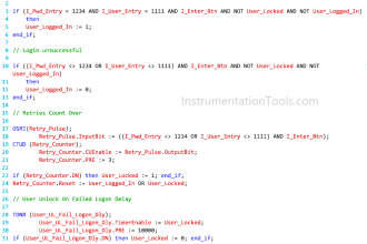 PLC Program for Password Management using Structured Text