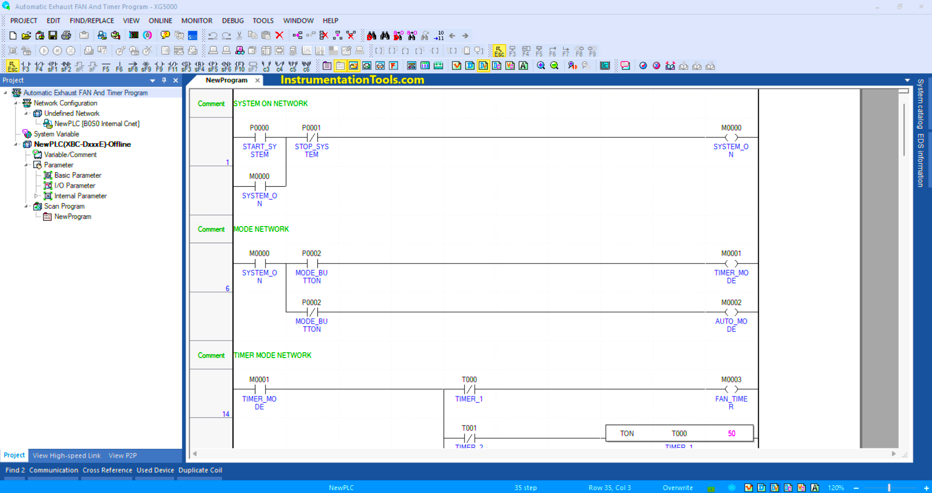 Automatic exhaust fan control