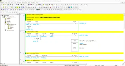 PLC attendance system design