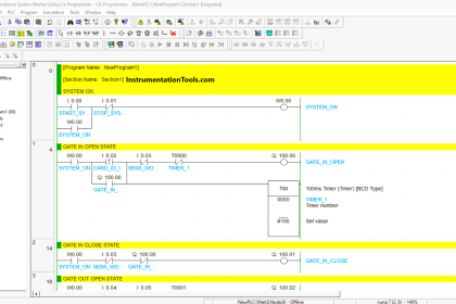 PLC attendance system design