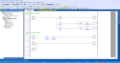 XG5000 PLC Programming for Automatic Exhaust Fan