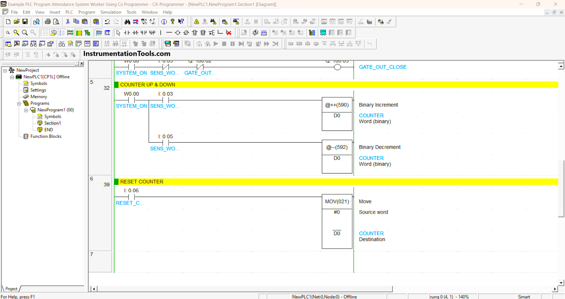 PLC system for tracking worker attendance