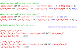 Structured Text Automatic Gate Logic