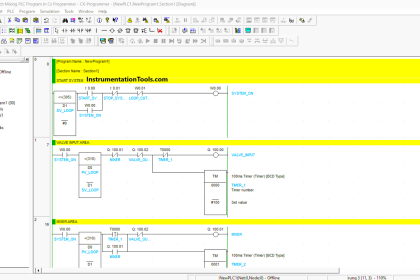 Batch mixing process automation with Omron PLC