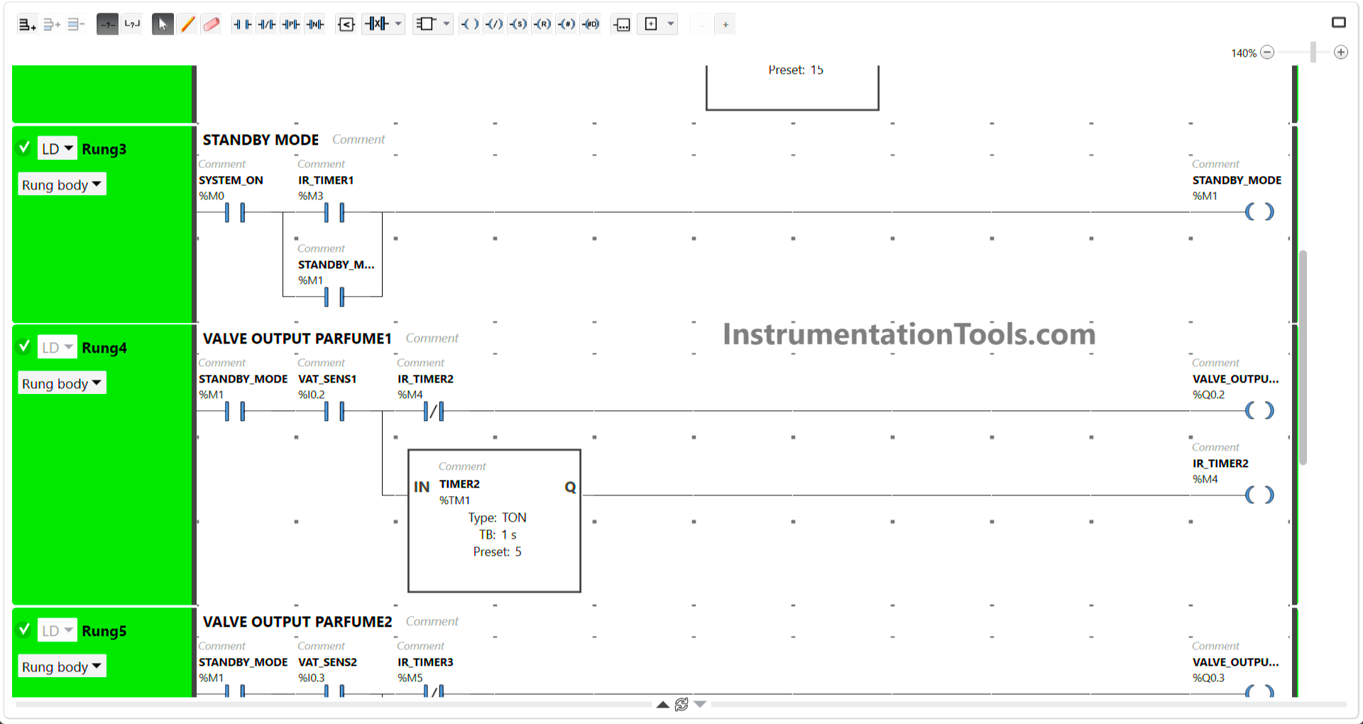 Medium-level PLC examples for learning automation