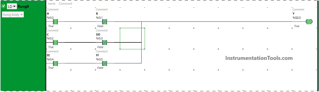 PLC programming based on logic circuit example