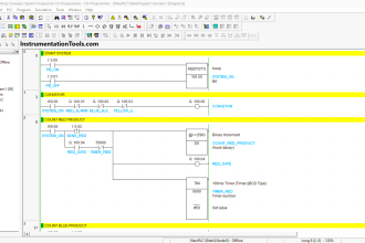 Color detection PLC logic
