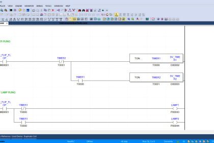 Lights with Adjustable Timers PLC Programming