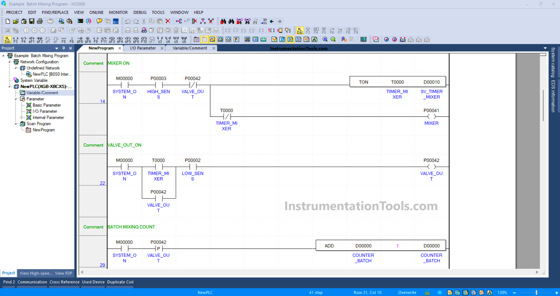 PLC Automated Filling, Mixing, and Draining