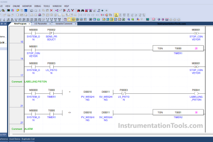 PLC Automation for Product Weighing and Labeling