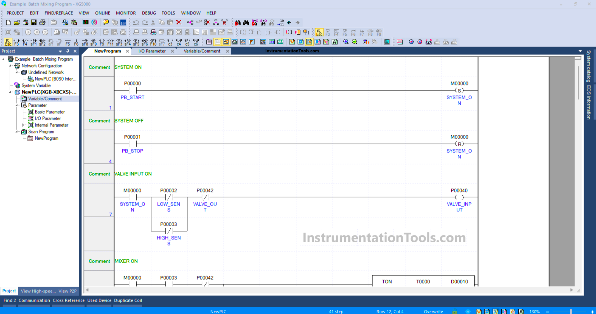 PLC Liquid Filling and Mixing System Using Sensors and Timers