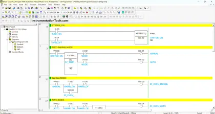 PLC program for bread oven