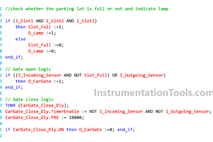 Structured Text in PLC: Parking Information Systems