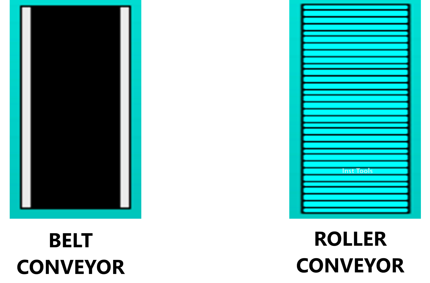 Belt conveyor vs roller conveyor