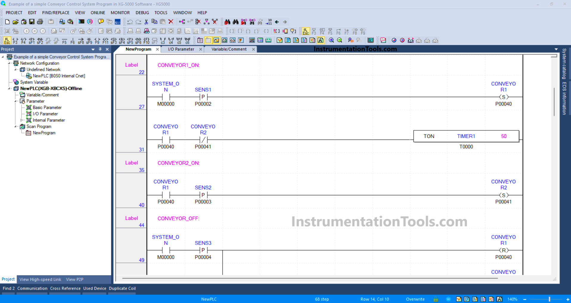 Conveyor Control Programming