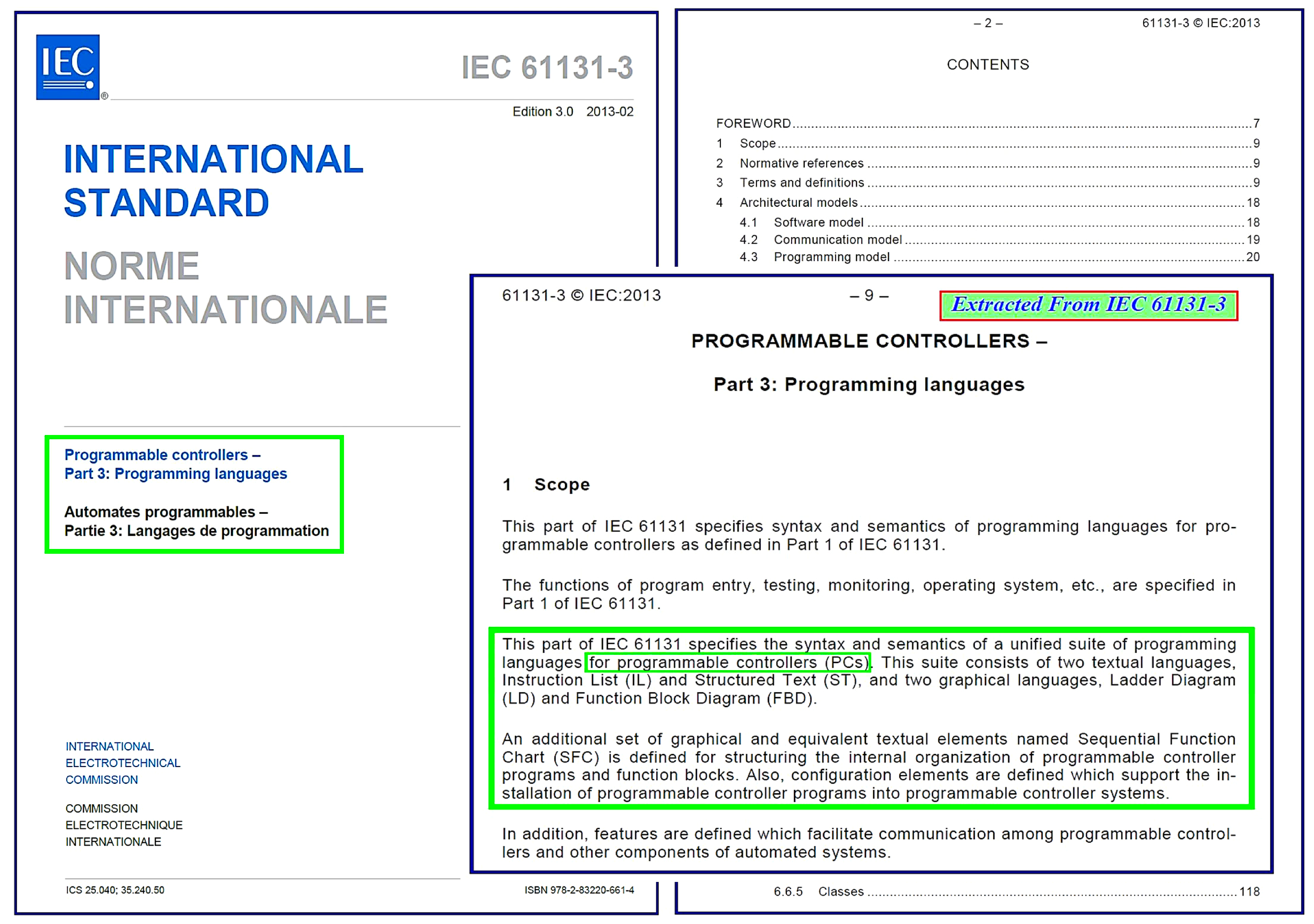 IEC 61131-3 as Standard on Programming Languages of Programmable Controllers