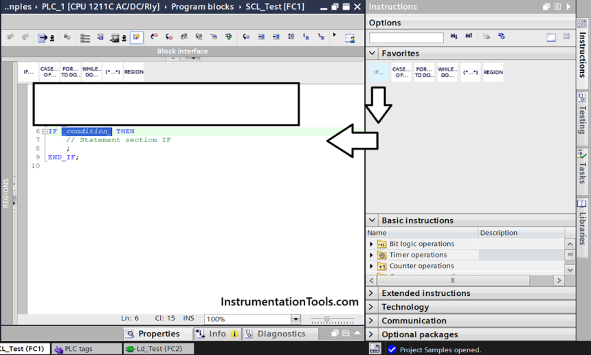 SCL Language in Siemens Tia Portal