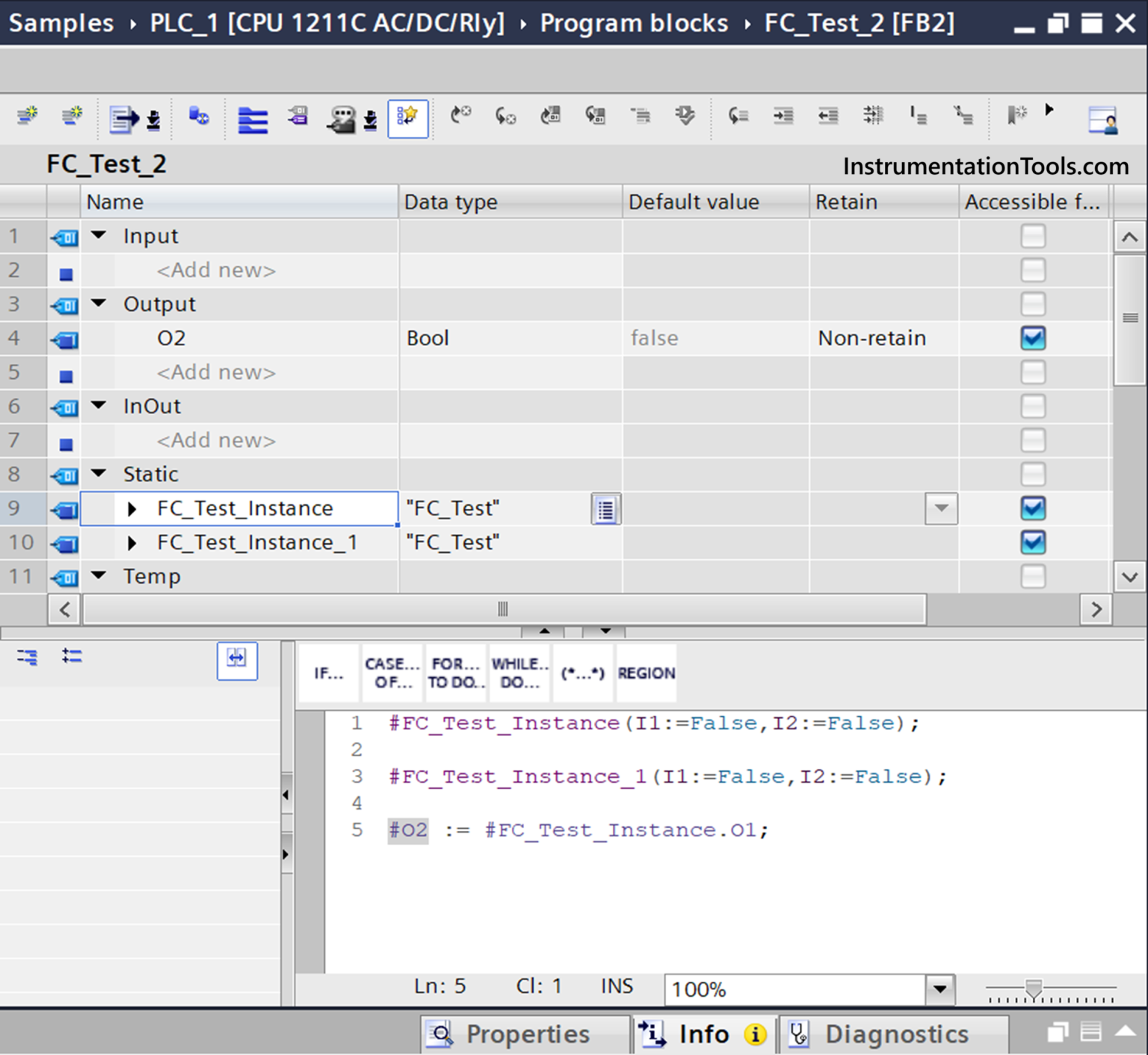 How to Insert Block Calls in SCL Language?