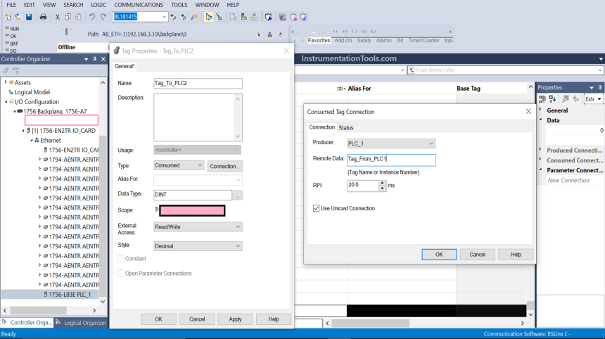 What is the consumed tag in Studio 5000 software?