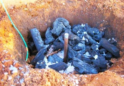 Why Are Charcoal and Salt Added to an Earthing Pit