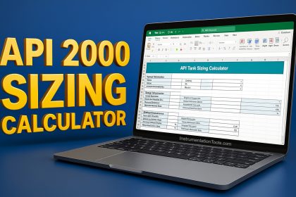 API 2000 Sizing Calculator - Tank Blanketing Valves
