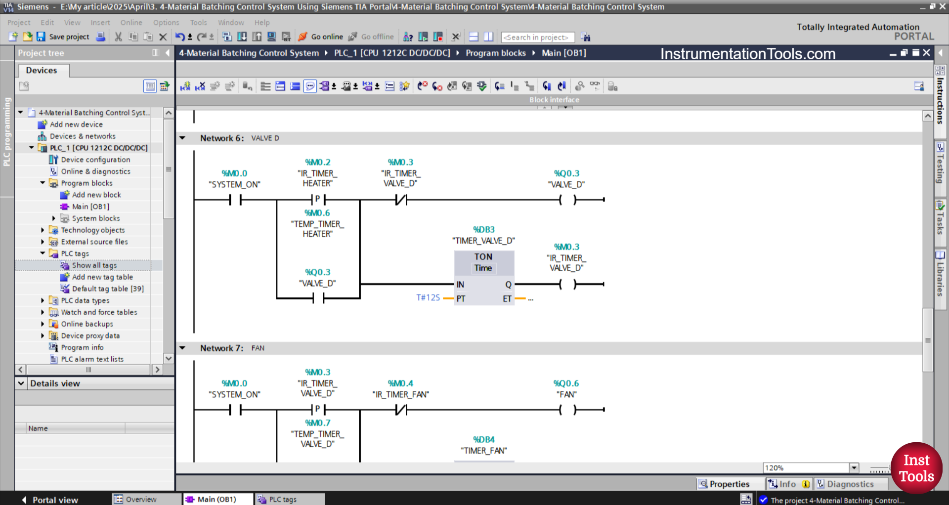 Batch Control Using TIA Portal PLC Programming