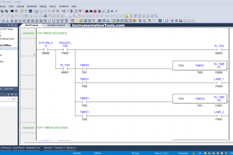 Delay ON and Delay OFF Timer in PLC