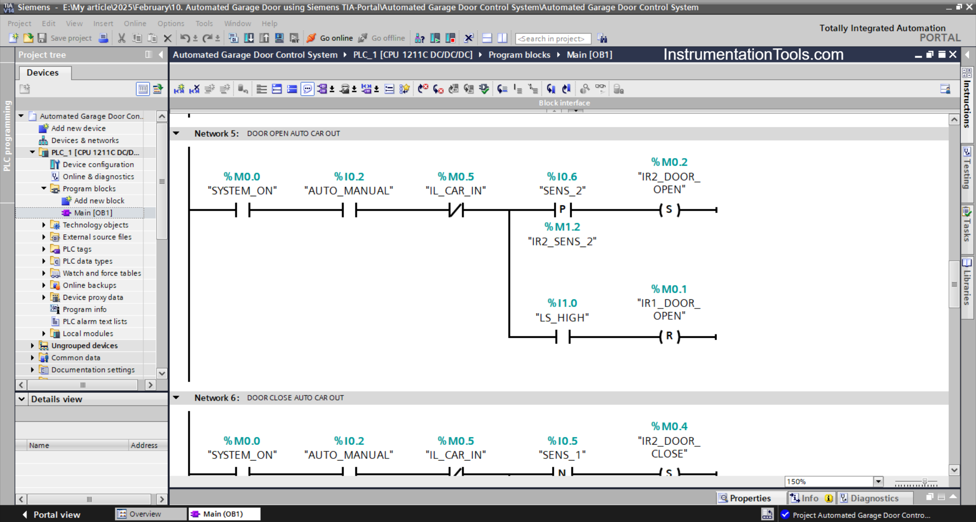 Dual Mode Garage Door PLC System