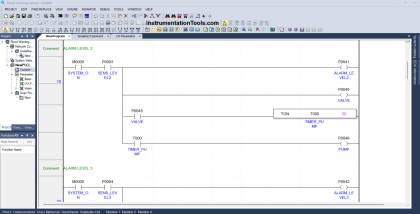 Flood alert system using programmable logic controller