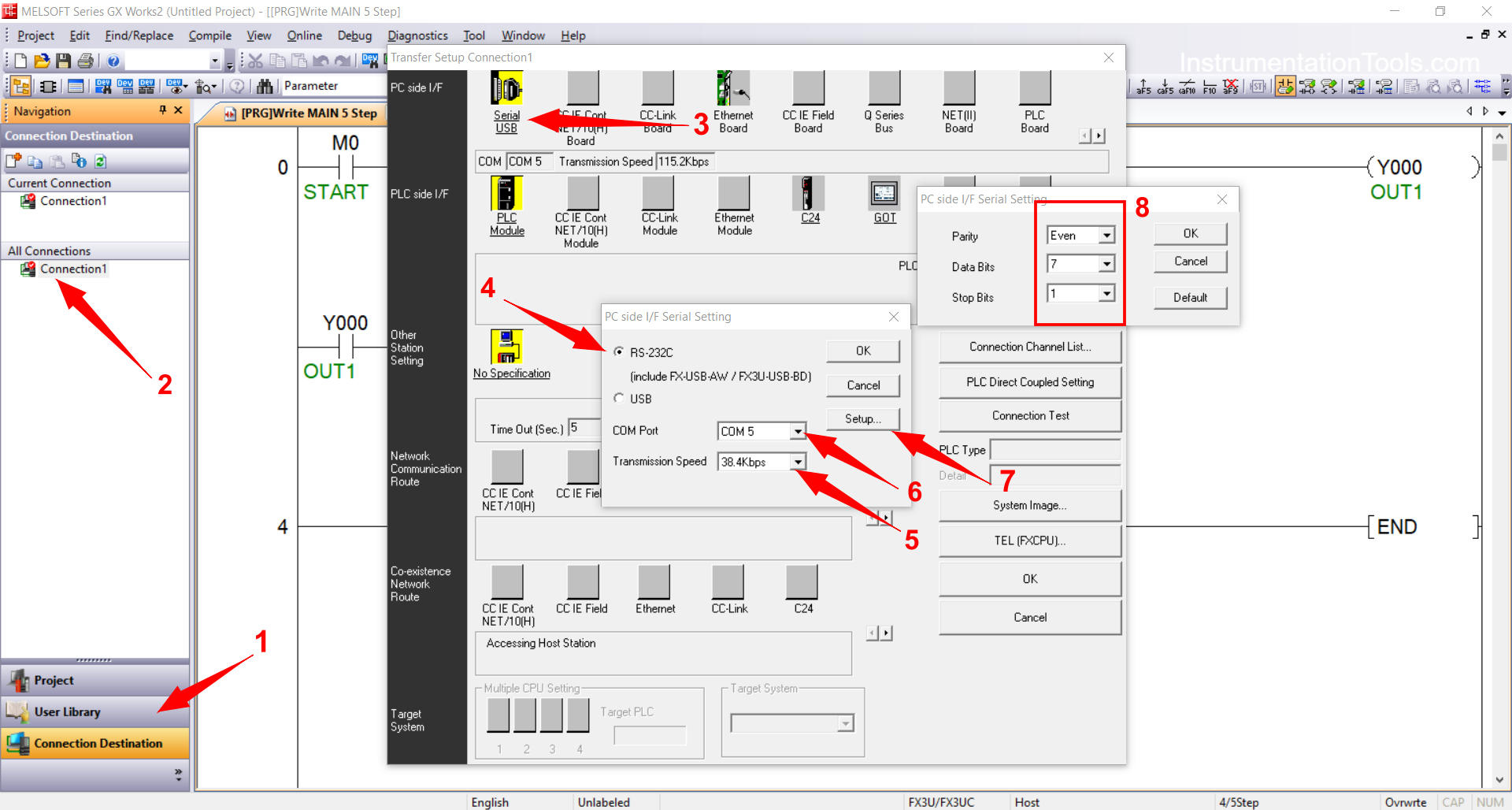 Mitsubishi PLC write and read tutorial