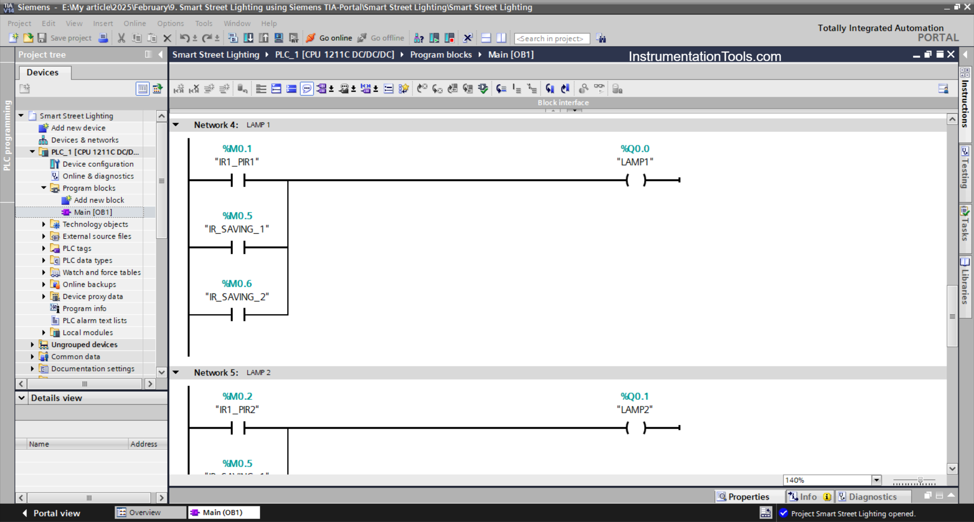 PLC Based Smart Lighting System