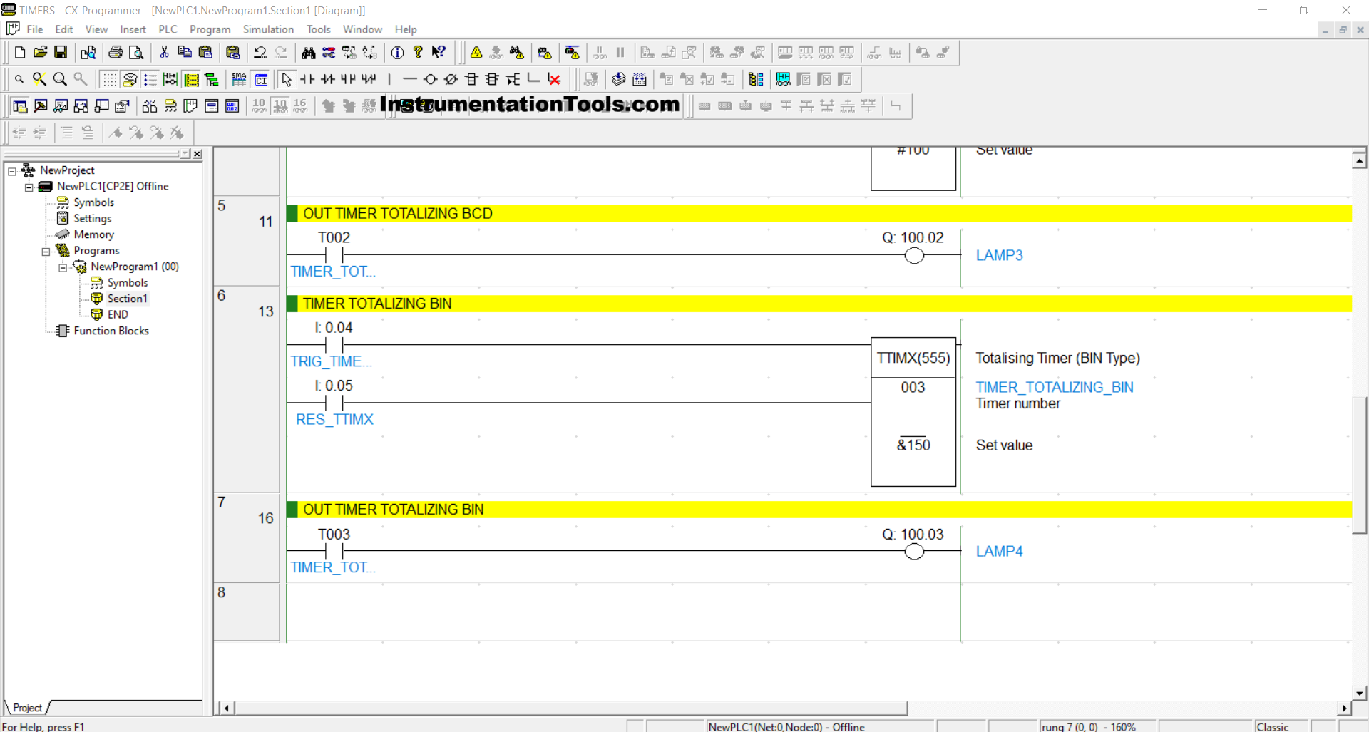 Practical Timer Application in Omron PLC