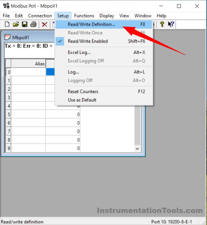 Read Write Modbus Registers