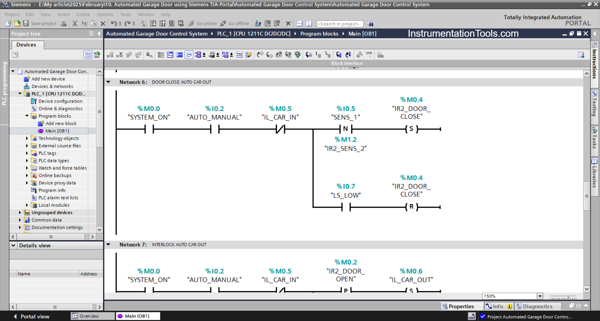 Siemens PLC Automatic Gate System
