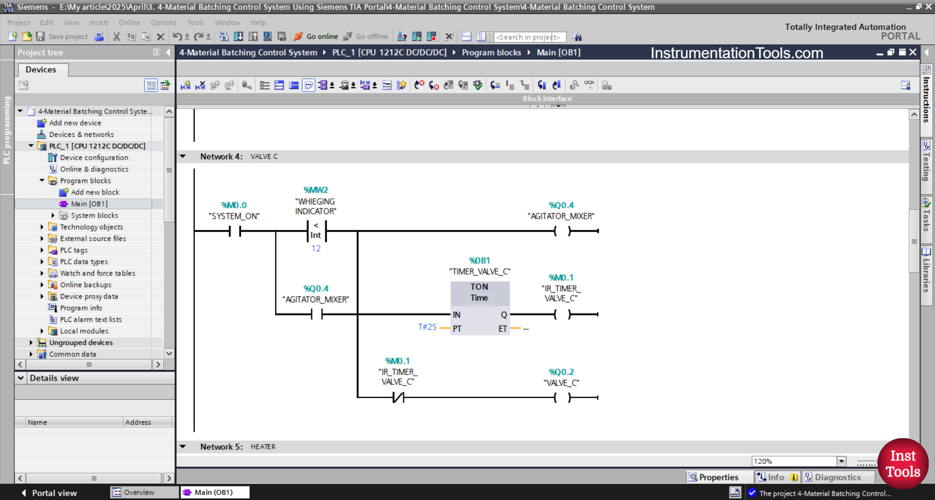 Siemens TIA Portal Batching Control System Tutorial
