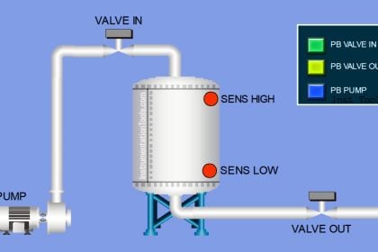 Tank Fill and Drain Logic in Siemens TIA-Portal