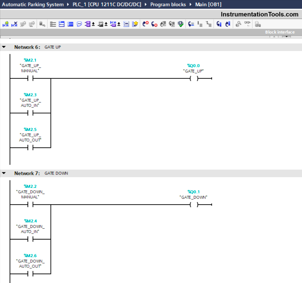 Vehicle detection using Siemens PLC