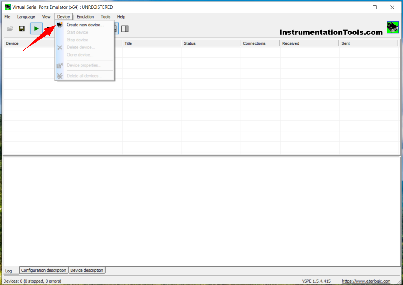 Virtual Serial Port Simulator