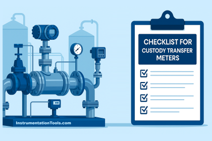 Custody Transfer Meter Checks